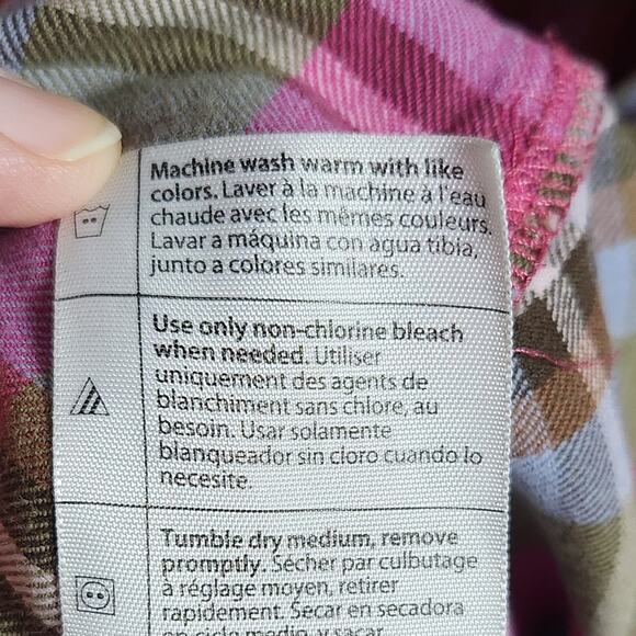 Carhartt for Women Pink Plaid Button-Up Shirt – Size L (12/14) NWOT - Picture 7 of 7